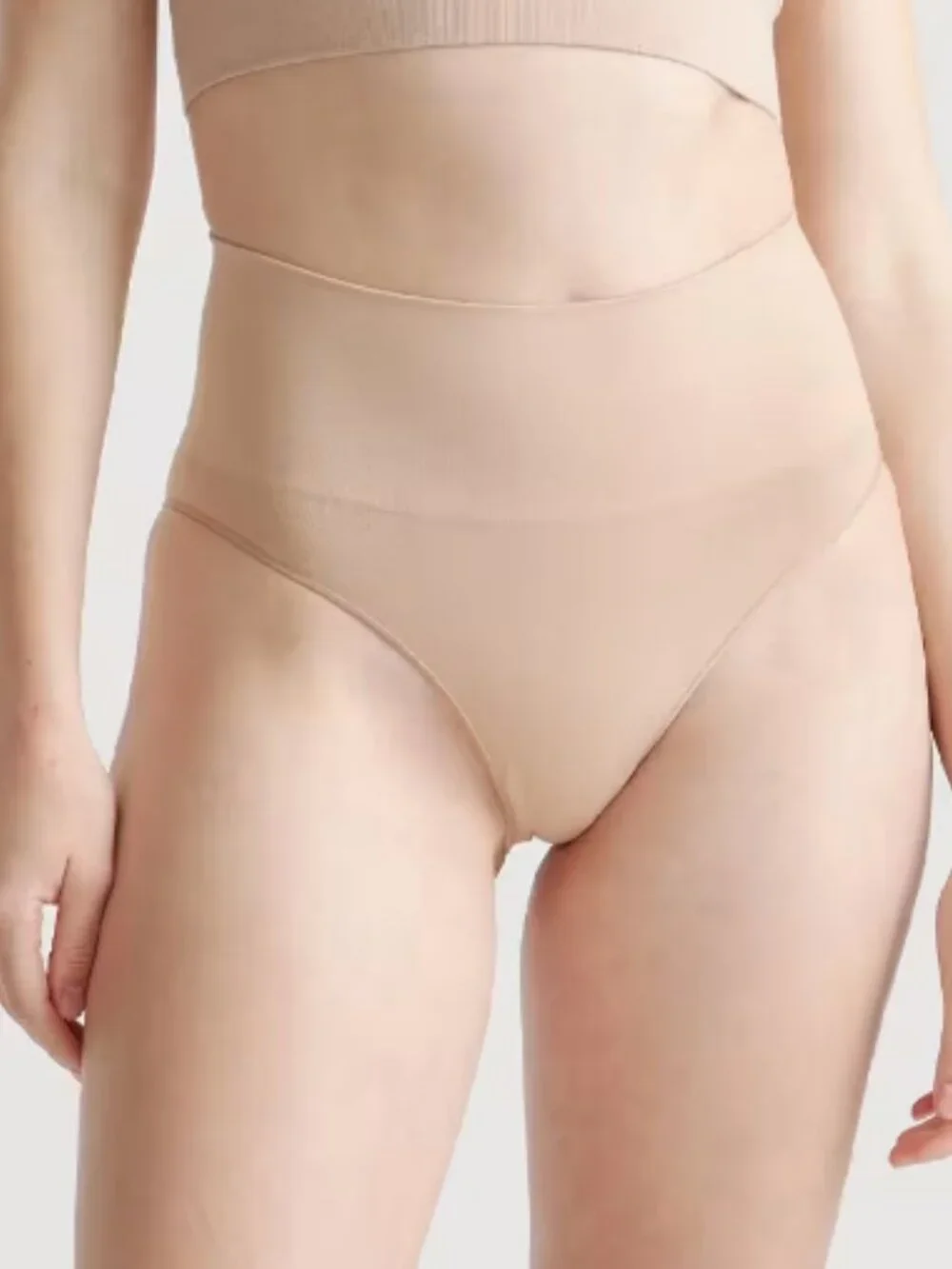 Quince Shaping High-Waisted Brief (3-Pack) Sand L NWT